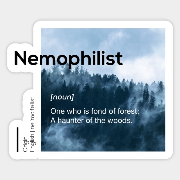 Nemophilist Sticker by adcastaway